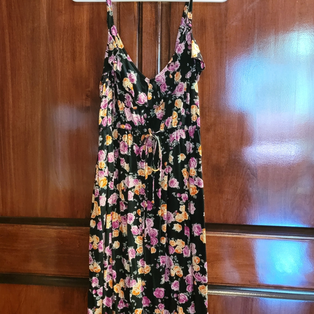 Torrid Floral  Dress with Pink and Yellow Accents